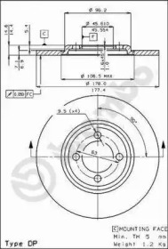 Тормозной диск BRECO BS 7110