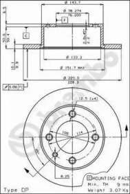 Тормозной диск BRECO BS 7134