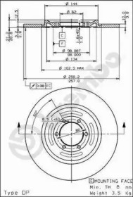 Тормозной диск BRECO BS 7301