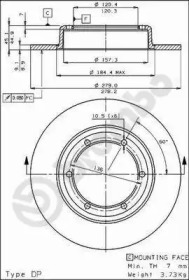 Тормозной диск BRECO BS 7181