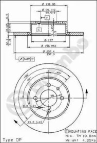 Тормозной диск BRECO BS 7333