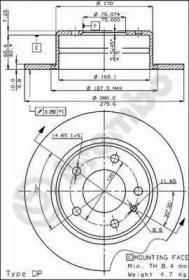 Тормозной диск BRECO BS 7221