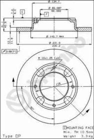 Тормозной диск BRECO BS 7225