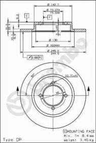 Тормозной диск BRECO BS 7235