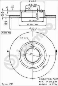 Тормозной диск BRECO BS 7236