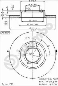 Тормозной диск BRECO BS 7287