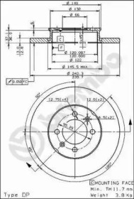 Тормозной диск BRECO BS 7340