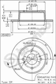 Тормозной диск BRECO BS 7350