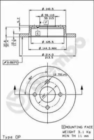 Тормозной диск BRECO BS 7380