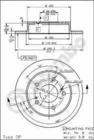 Тормозной диск BRECO BS 7440