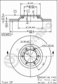 Тормозной диск BRECO BS 7554