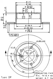 Тормозной диск BRECO BS 7659