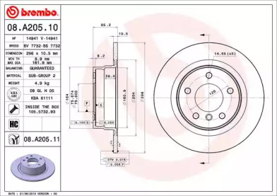 Тормозной диск BRECO BS 7732