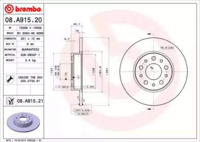 Тормозной диск BRECO BV 6060