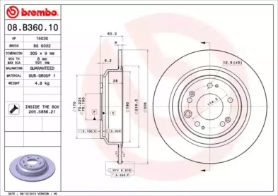 Тормозной диск BRECO BS 6022