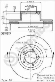 Тормозной диск BRECO BS 7833