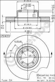 Тормозной диск BRECO BS 7863