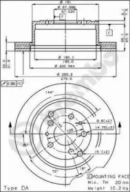 Тормозной диск BRECO BS 7857