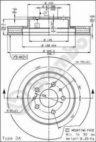 Тормозной диск BRECO BS 7971