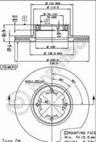 Тормозной диск BRECO BS 7914