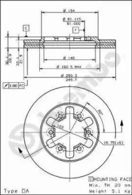 Тормозной диск BRECO BS 7932