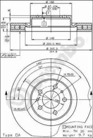 Тормозной диск BRECO BS 8121