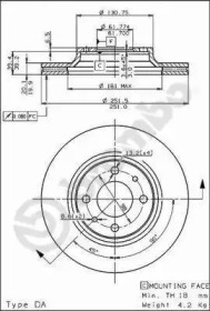 Тормозной диск BRECO BS 8011