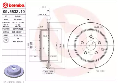 Тормозной диск BRECO BS 8044