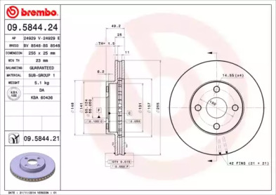 Тормозной диск BRECO BS 8548