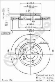 Тормозной диск BRECO BS 8213