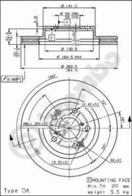 Тормозной диск BRECO BS 8236