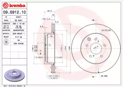 Тормозной диск BRECO BS 8261