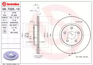 Тормозной диск BRECO BS 8290