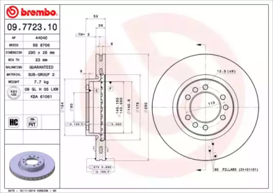 Тормозной диск BRECO BS 8706