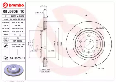 Тормозной диск BRECO BV 8513