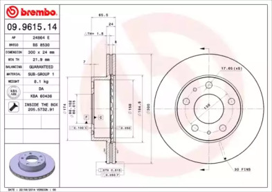 Тормозной диск BRECO BS 8530