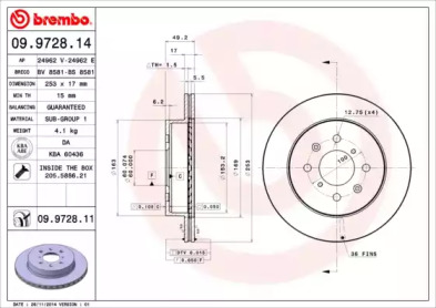 Тормозной диск BRECO BS 8581