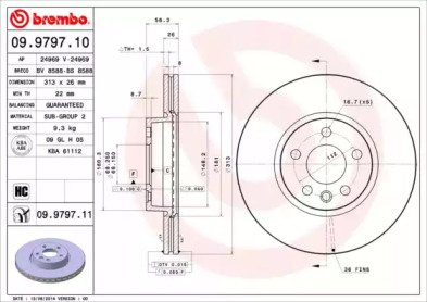 Тормозной диск BRECO BS 8588