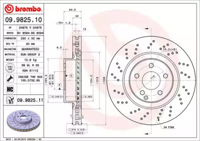 Тормозной диск BRECO BV 8594