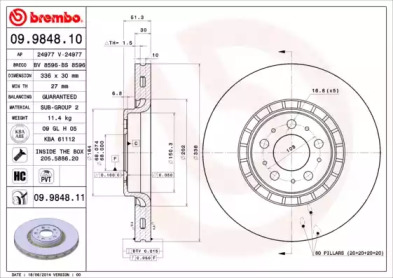 Тормозной диск BRECO BS 8596