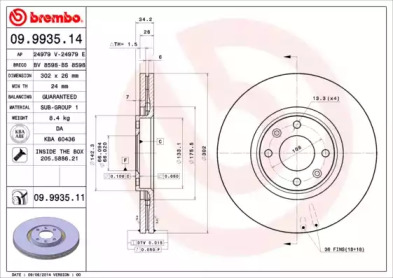 Тормозной диск BRECO BV 8598