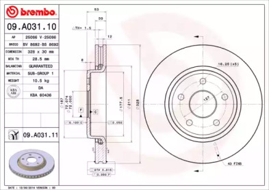 Тормозной диск BRECO BV 8692