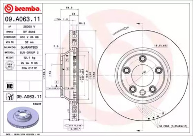 Тормозной диск BRECO BV 8646