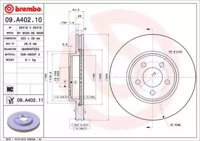 Тормозной диск BRECO BS 9026