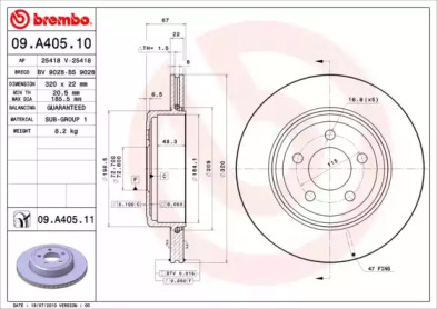 Тормозной диск BRECO BV 9028