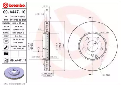 Тормозной диск BRECO BS 8738