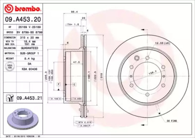 Тормозной диск BRECO BV 8799