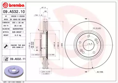 Тормозной диск BRECO BS 8840