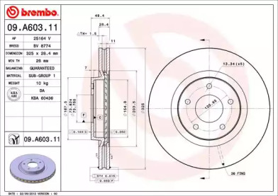 Тормозной диск BRECO BV 8774