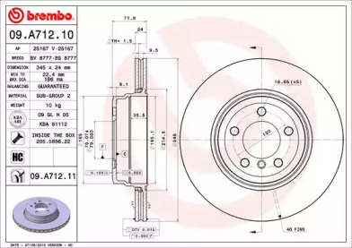 Тормозной диск BRECO BS 8777